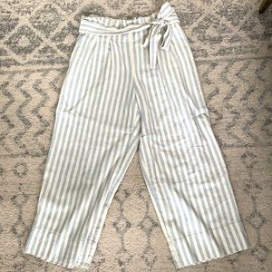 Madewell SZ M Wide Leg Crop Pants